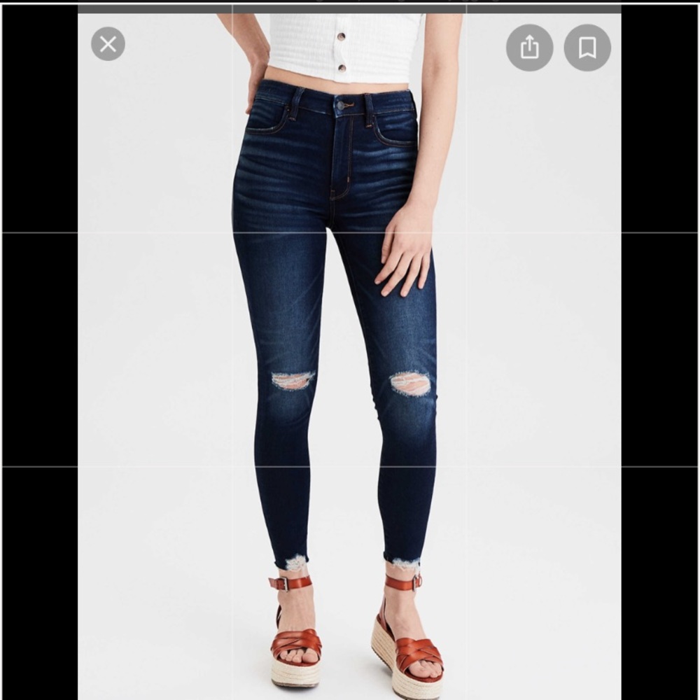 Destroyed High Rose Jegging